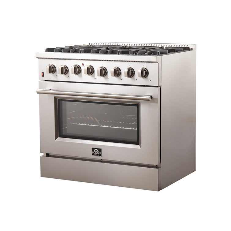 Forno 36" 5 Cubic Feet Dual Fuel Freestanding Range & Reviews Wayfair